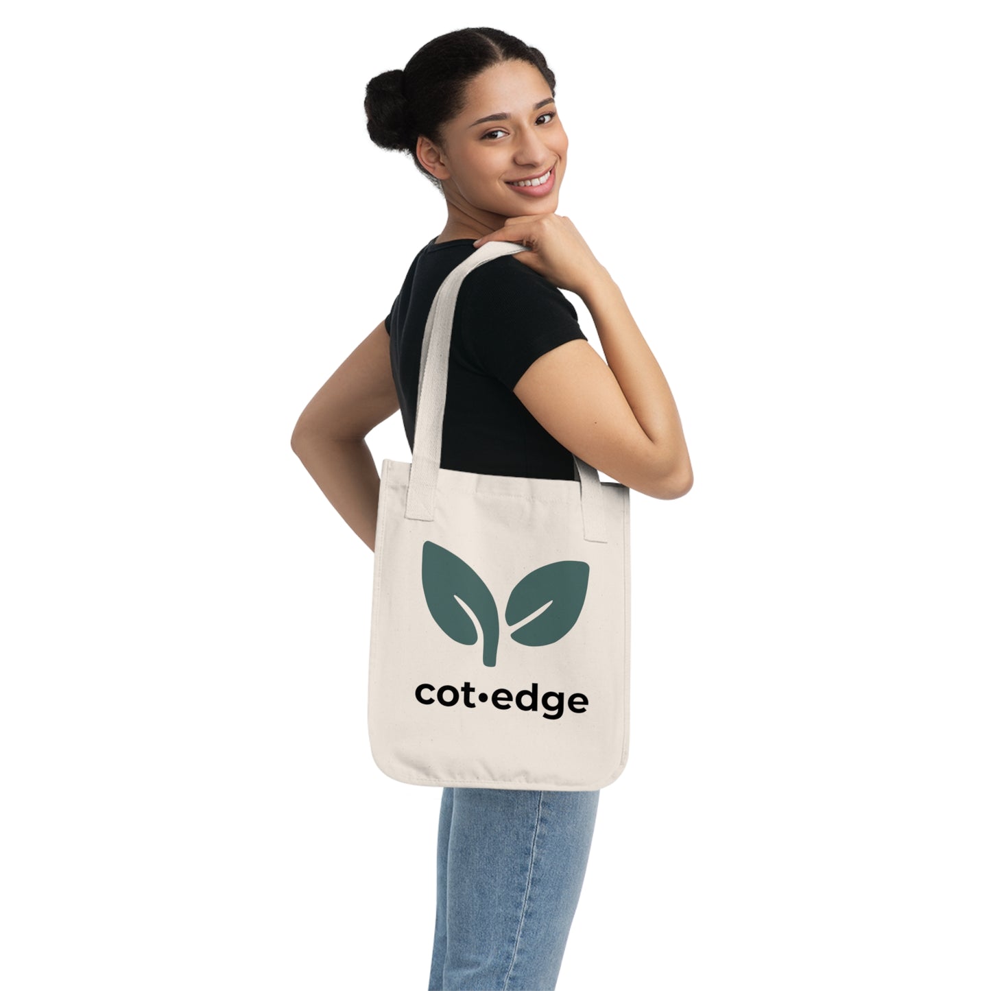 100% Organic Cotton Canvas Tote Bag