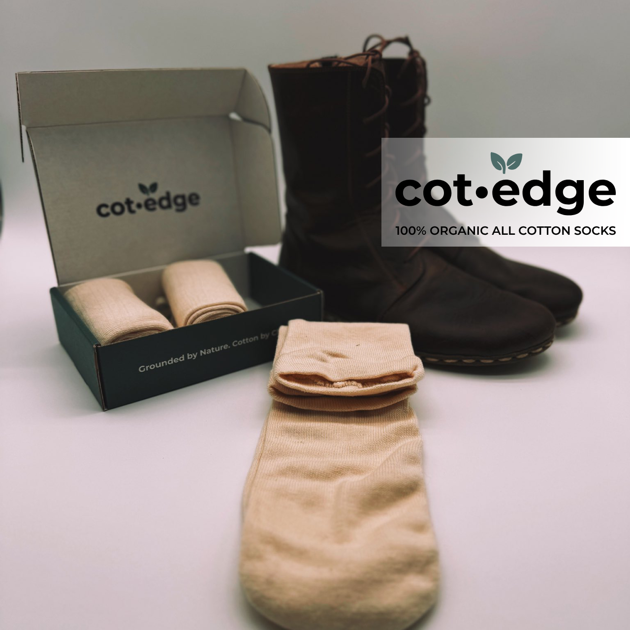Men's Cozy-Maxing Tee Crew Socks 3-Pack (100% Organic All Cotton) FREE SHIPPING