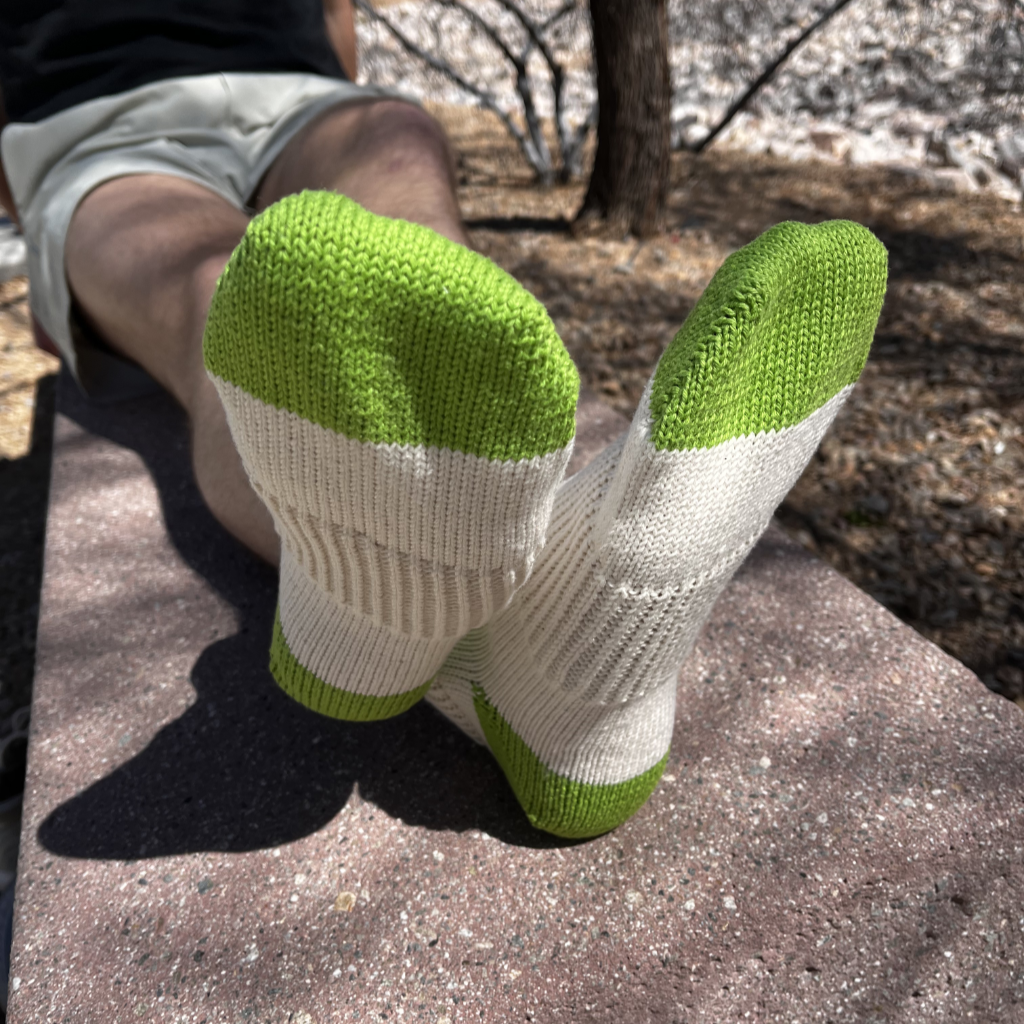 Men's 100% Cotton Sport Ankle Socks Natural Color Solid