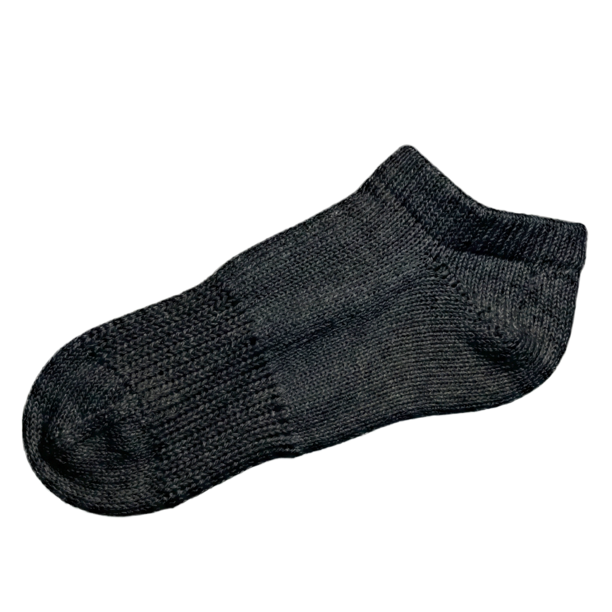 Tough Socks - Low Cut Ankle - Black Color Solid - Men's - 100% Cotton